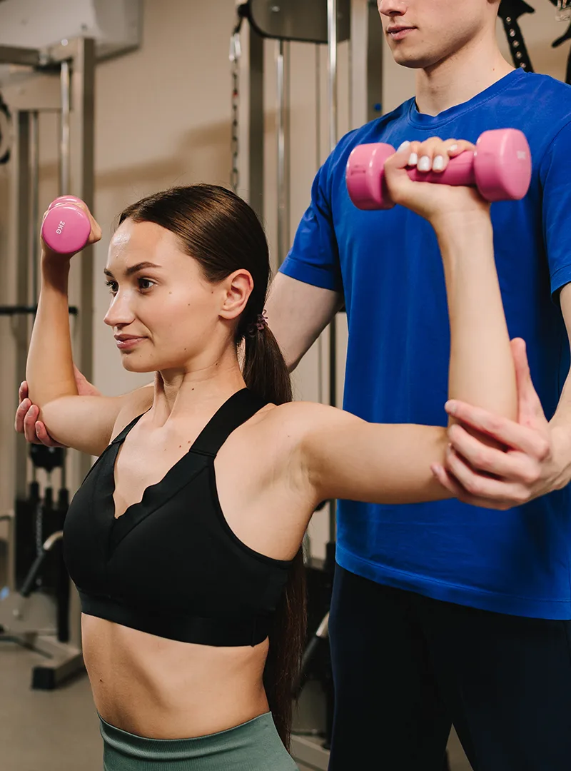 Trening medyczny z ciężarkami
